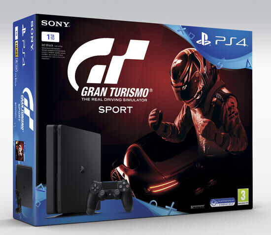 PS4 Slim 1To + Gran Turismo Sport - Sony