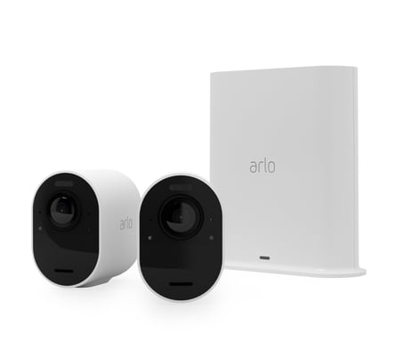 Arlo Ultra 2 Caméra de Surveillance extérieure, pack de 2 blanc