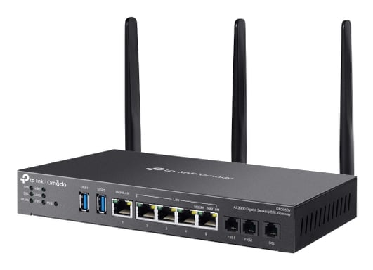 TP-Link Omada AX3000 router inalámbrico Gigabit Ethernet Doble banda (2,4 GHz / 5 GHz) Negro