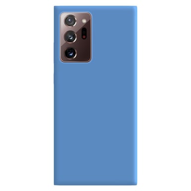 Coque silicone unie Mat Bleu compatible Samsung Galaxy Note 20 Ultra