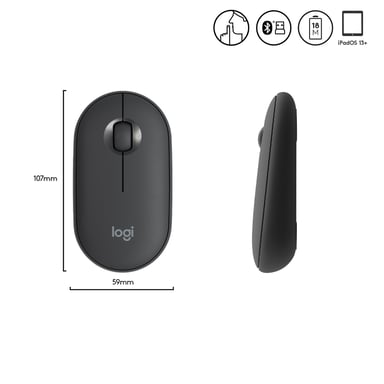 Ratón inalámbrico Logitech Pebble M350