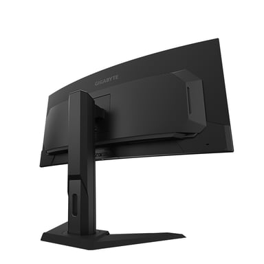 GIGABYTE 34'' MO34WQC2 Monitor OLED WQHD curvo da gioco - 3440 x 1440, 240Hz, 0,03ms, KVM, 250 cd/m², FreeSync Premium Pro, DisplayHDR True Black 400, HDMI 2.1, Displayport 1.4