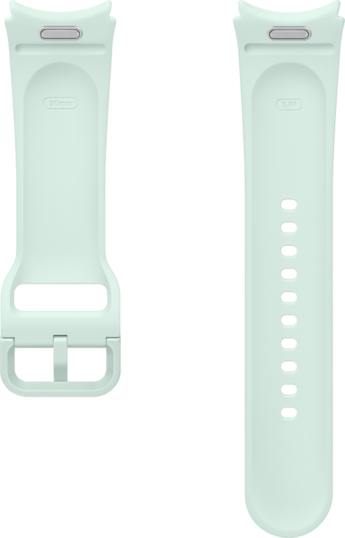 Bracelet Sport pour G Watch Series 4/4 Classic/5/5 Pro/6/6 Classic 115mm, S/M Vert d'eau Samsung - Neuf