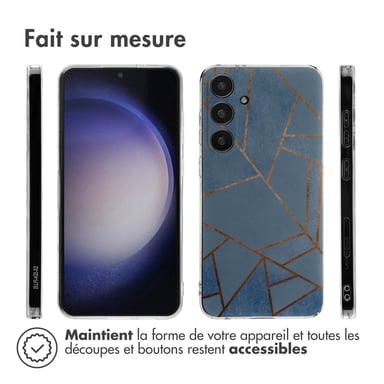 imoshion Coque Design pour Samsung Galaxy S24 Plus - Blue Graphic