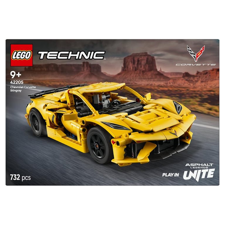 LEGO Technic 42205 - Modèle Chevrolet Corvette Stingray à Construire - Neuf