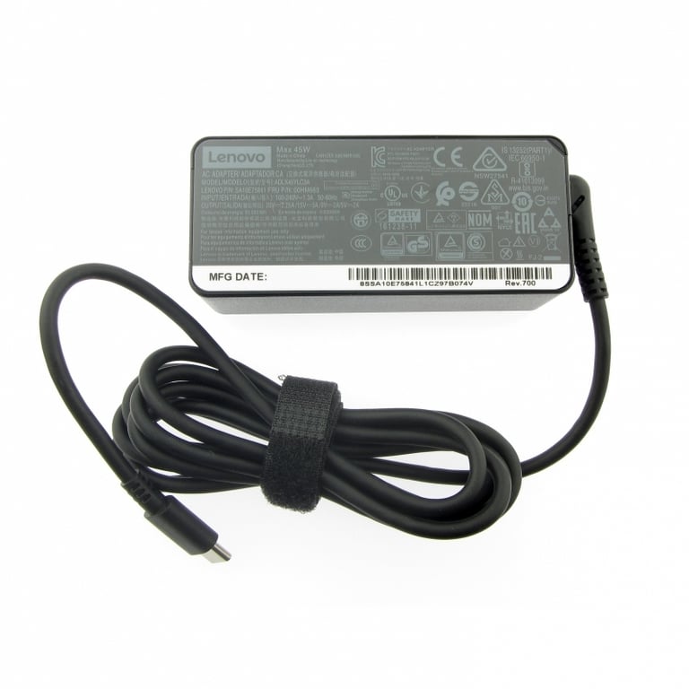 original charger (power supply) ADLX45UDCE2A, 20V, 2.25A for LENOVO ThinkPad L480 20LS, 20LT, 45W