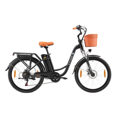 TTGO YY-26ST Bicicletta elettrica - Motore 250W Batteria 36V14.5AH Pneumatici 26'' Freni a disco meccanici - Nero