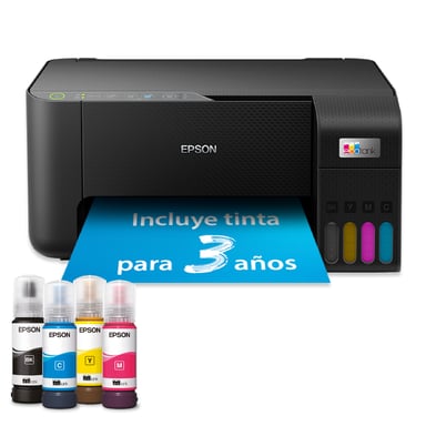 Impresora multifunción A4 - EPSON - Ecotank ET-2860 - Wi-Fi - Equipada con depósitos de tinta