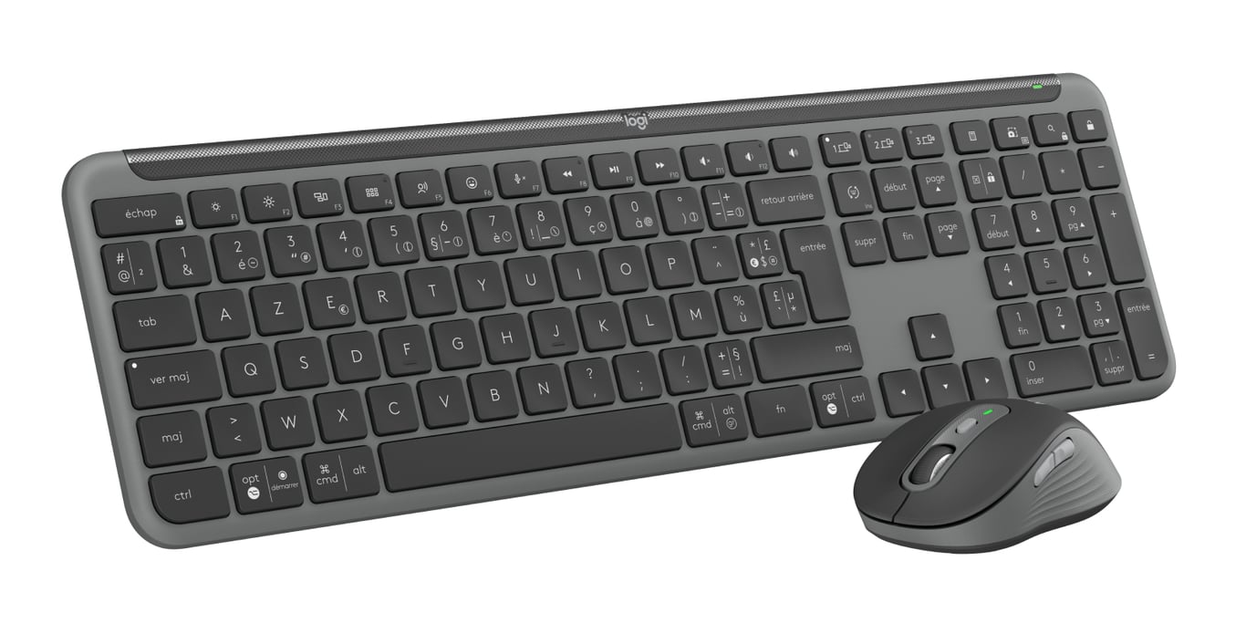 Clavier sans fil scissor Logitech Signature Slim Combo MK950 AZERTY incluse - vue 3