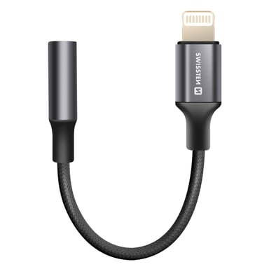 Adaptateur Audio Lightning vers Jack 3.5 mm p. iPhone Noir