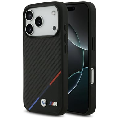 Étui BMW M Carbon MagSafe pour iPhone 17 Pro, noir