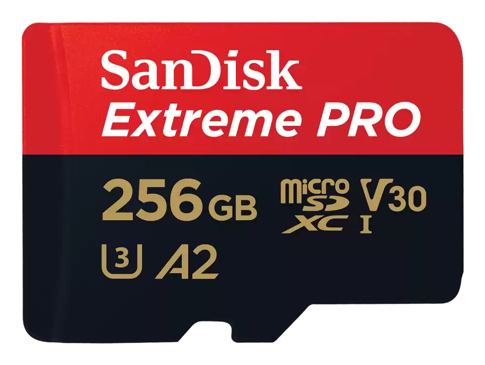 SanDisk Extreme PRO 256 Go MicroSDXC UHS-I Classe 10 - Neuf