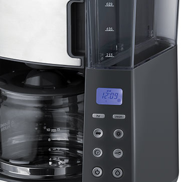Russell Hobbs Grind and Brew Glass Carafe Totalmente automática Cafetera de filtro 1,25 L