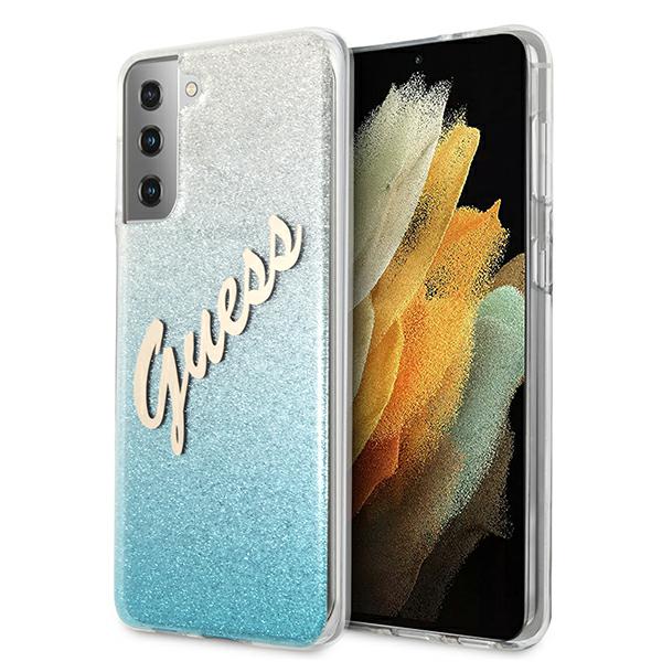 Guess Coque Pour Samsung Galaxy S21+ G996 Dégradé De Paillettes