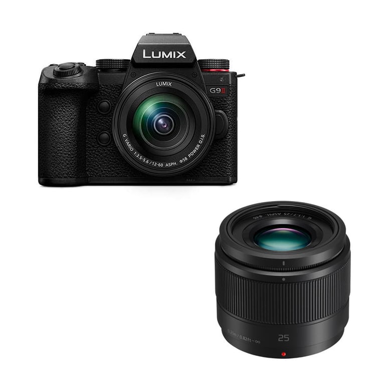 PANASONIC LUMIX G9 II + Objectif G 12 60mm f3.5 5.6 + G 25mm f1.7 Garanti - vue 1