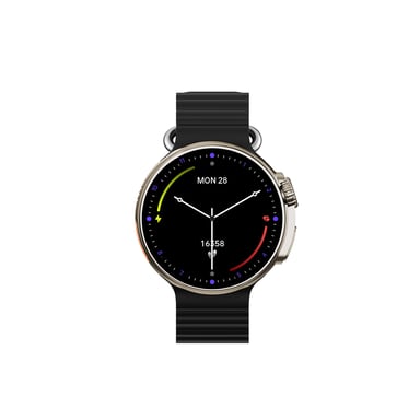DCU Advance Tecnologic 34157018 smartwatche et montre de sport 3,66 cm (1.44'') AMOLED 30 mm Numérique 466 x 466 pixels Écran tactile Métallique