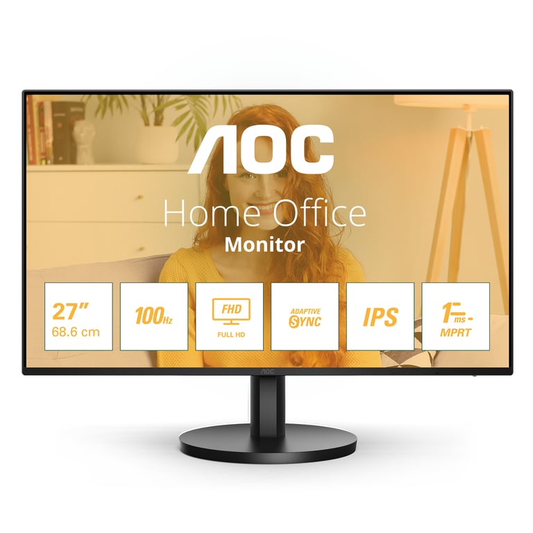 Aoc B3 27B3Ha2 Led Display 68,6 Cm (27 ) 1920 X 1080 Pixels Full Hd Noir - Très Bon État