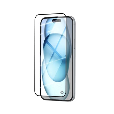 Force Glass Protector de pantalla de cristal para iPhone 15 Plus 3D Anti-impacto Transparente