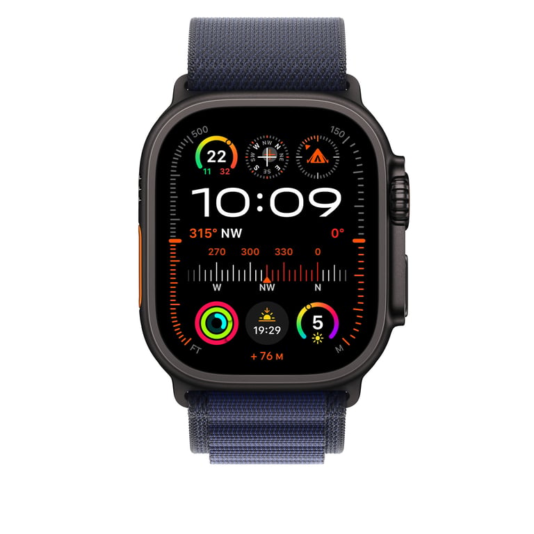 Apple MYPW3ZM/A accessoire intelligent à porter sur soi Bande Marine Polyester, Spandex, Titane - Neuf