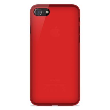 Coque silicone unie compatible Givré Rouge Apple iPhone 7 Plus iPhone 8 Plus