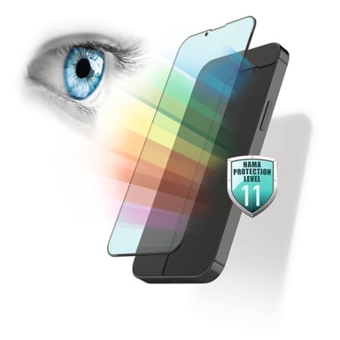 Cristal protector 3D de pantalla completa ''Anti-Bluelight+antibac . '' para iPhone 13 mini