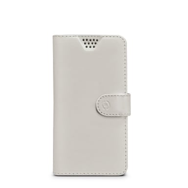 Celly WALLY UNICA funda para teléfono móvil 11,4 cm (4.5'') Funda cartera Blanco