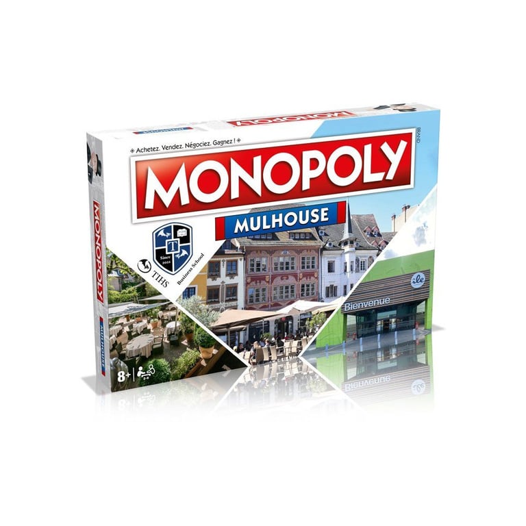 Jeu de société Monopoly Mulhouse Édition locale collector WINNING MOVES Noir - Neuf
