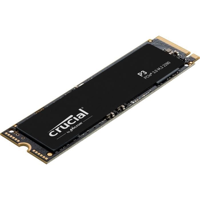 Disque dur SSD CRUCIAL P3 2 To 3D NAND NVMe PCIe M.2 - Crucial