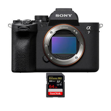 Appareil photo hybride Sony A7 IV + 1 SanDisk 64GB Extreme PRO UHS-II + Ebook ''20 astuces pour des images qui claquent''
