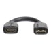 StarTech.com Cable de 15cm de Extensión Alargador HDMI 2.0 de Alta Velocidad con Ethernet - Extensor de Puertos - Cable para Conservar Puertos de Cone
