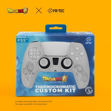 Blade Gaming FRTEC - Combo Pack Dragon Ball Z, Coque Rigide + Grips + Sticker pour PS5 DualSense, Goku et Freezer