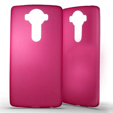 Coque silicone unie compatible Givré Rose LG V10