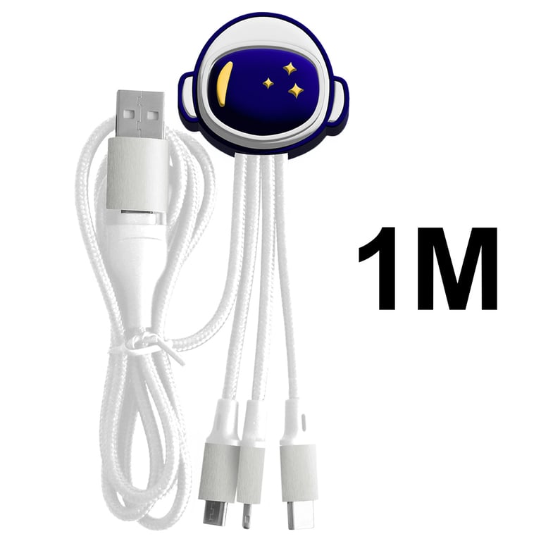 Câble de charge universel 3 en 1 Yello koko Andy 1 Astronaute - vue 3