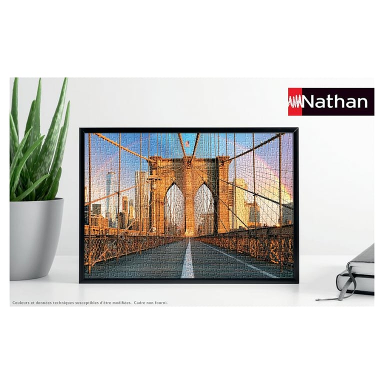Puzzle 500 pièces - Le célèbre Pont de Brooklyn en image - Neuf