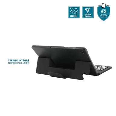 Custodia Protettiva con Tastiera Bluetooth per Samsung Galaxy Tab A9+ 11'' - Nero