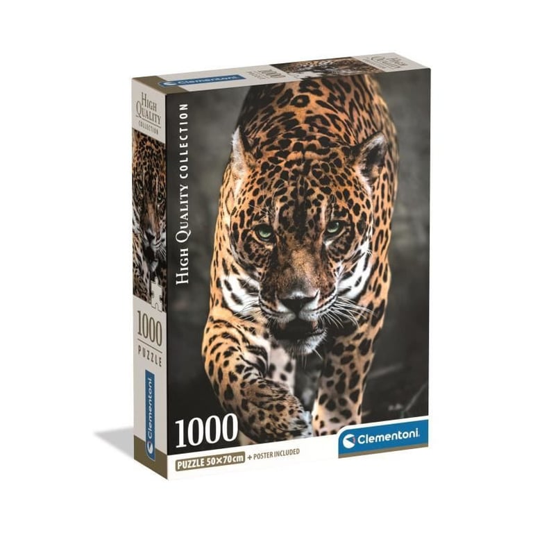 Puzzle Compact 1000 pièces : La Promenade du Jaguar Clementoni Puzzles - vue 4