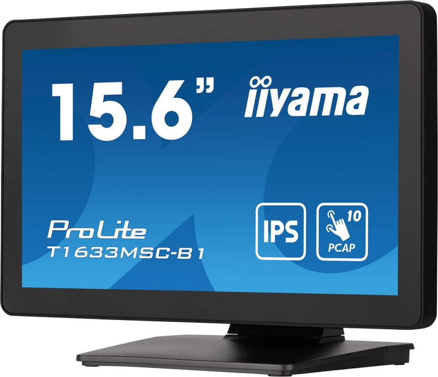 15 6' Tactile PCAP dalle IPS conception sans cadre 10 points 1920x1080 1xHDMI 1xDisplayPort USB HUB 2x2.0 450cd m² - vue 4