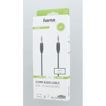 Hama 00205264 cavo audio 5m 3,5mm nero