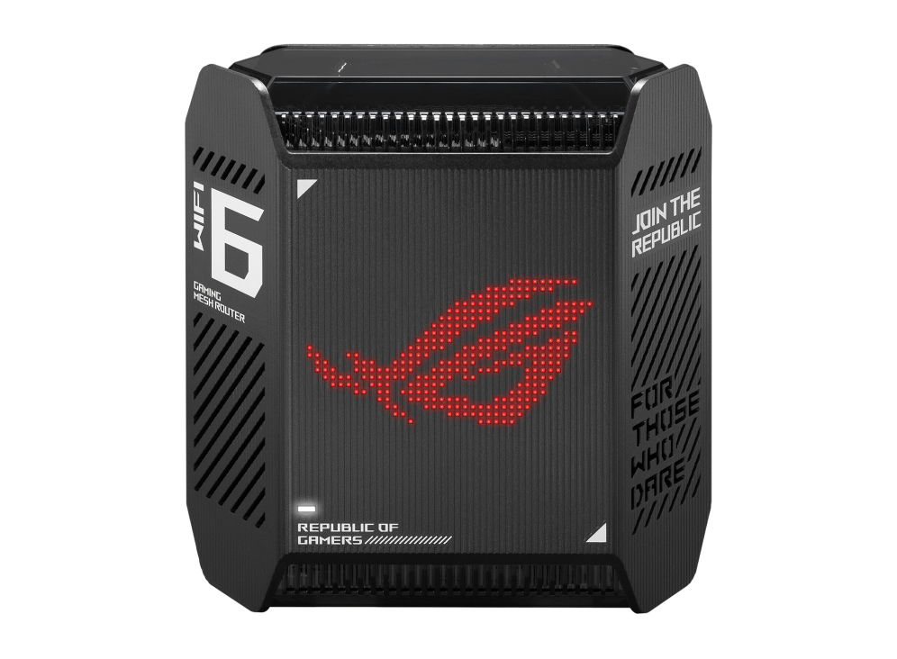 ASUS ROG Rapture GT6 AX10000 AiMesh 1 Pack Tri-bande (2,4 GHz / 5 GHz / 5 GHz) Wi-Fi 6 (802.11ax) Noir 4 Interne - Neuf