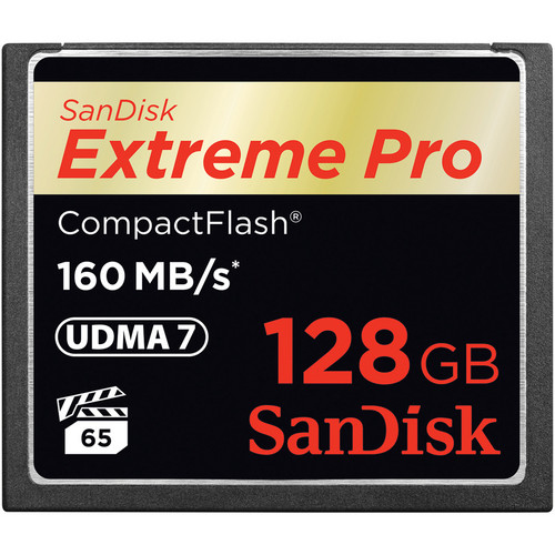 SanDisk 128GB Extreme Pro CF 160MB/s 128 Go CompactFlash - Neuf