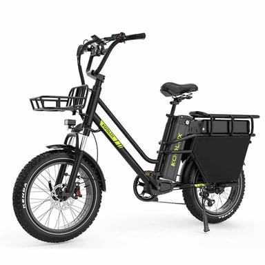 VéLo Électrique KOOLUX X8 | Moteur 750W | Batterie 48V 35Ah+30Ah | Pneus 20 Pouces | Vitesse Max 45 km/h | Autonomie 120 km | Noir