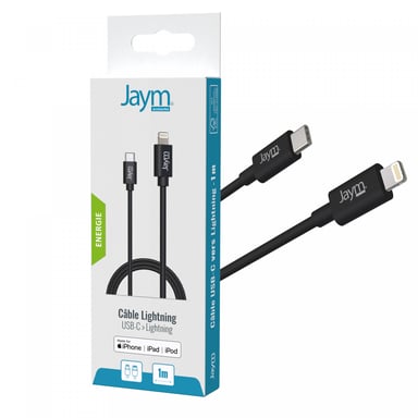 Câble USB C 1M - Charge Rapide [Certifié MFi] pour iPhone 14/13/13PRO/12/12 PRO Max/12 Mini/11/11PRO/XS/XR/X/8/8Plus/iPad