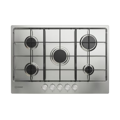 Indesit THP 752 IX/I 1 Acciaio inossidabile Integrato 75 cm Gas 5 zona(e)