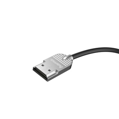 Hama ''Ultra-Slim'' câble HDMI 1 m HDMI Type A (Standard) Noir, Argent