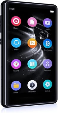 Lecteurs MP3 de 4 pouce 32 go  Bluetooth 5.0 noir