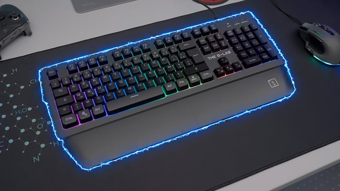 G-Lab Keyz Palladium USB Tastiera QWERTY francese nera