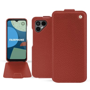 Housse cuir Fairphone 4 -  - Orange - Cuir grainé