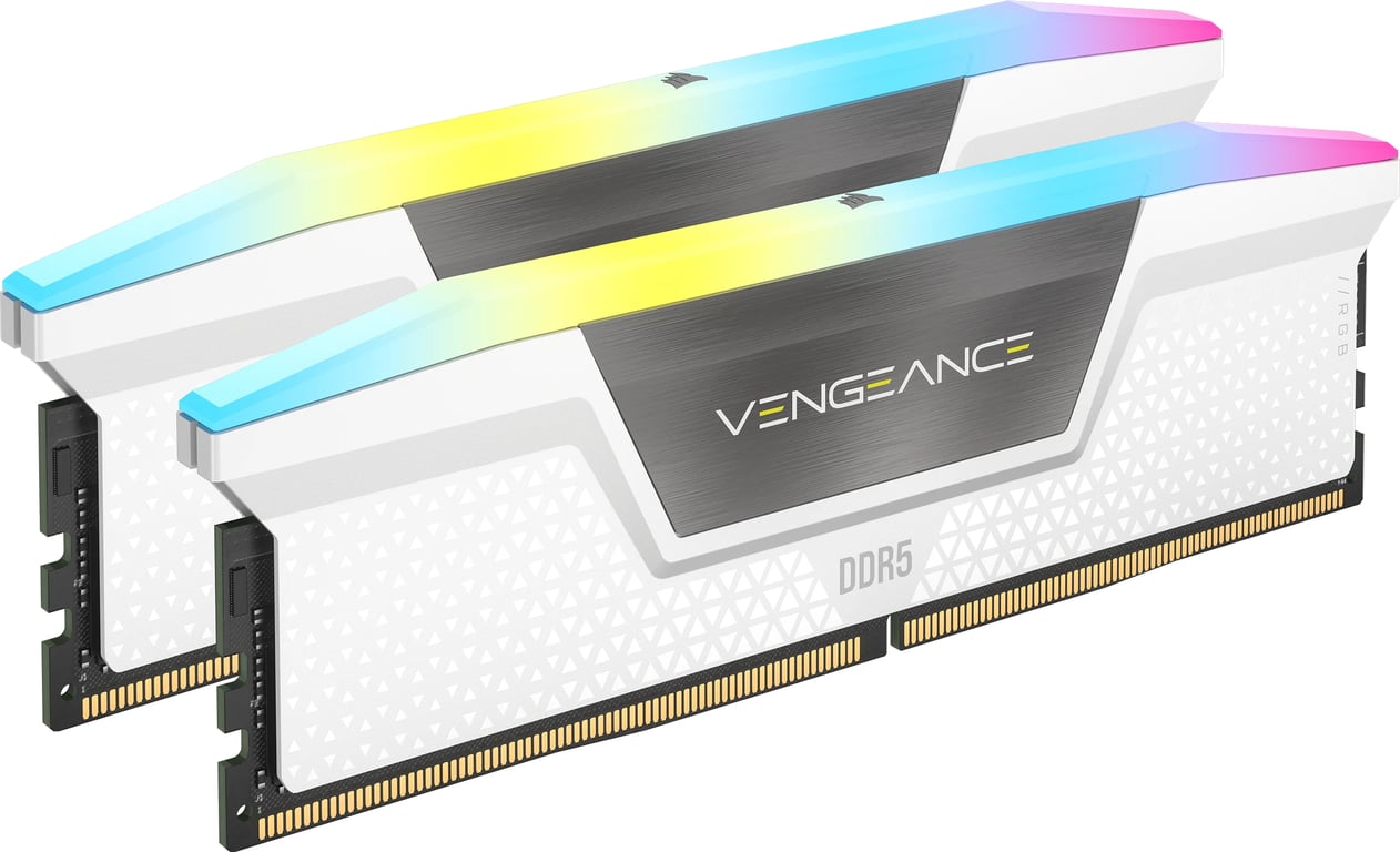 RAM DDR5 CORSAIR Vengeance RGB 2x16Go 6000MHz CL30 36 36 76 - vue 2