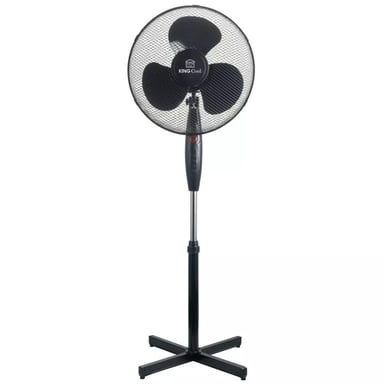 Ventilateur De Sol Noir Diamètre 41 Cm Kingcool