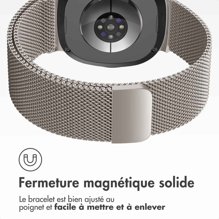 imoshion Bracelet magnétique milanais pour Samsung Galaxy Watch 8 (40/44mm) / Classic (46mm) - Lumière stellaire - Neuf